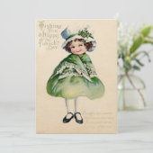 Oude St. Patrick's Day Feestdagenkaart (Staand voorkant)