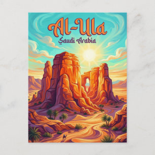 Oude Stad Al-Ula Saudi-Arabië Briefkaart