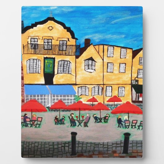Oude stad fotoplaat (Voorkant)