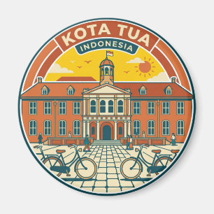 Oude Stad Indonesië Magneet