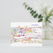Oude stad Jerusalem Briefkaart (Staand voorkant)