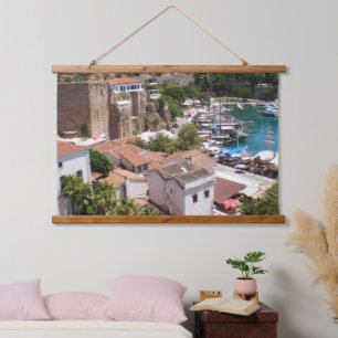 Oude stad Kaleici van Antalya Hangend Wandkleed