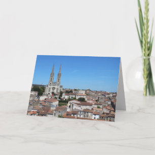 Oude stad Niort Skyline, Frankrijk Kaart