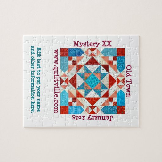 Oude stad puzzel legpuzzel (Horizontaal)