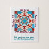 Oude stad puzzel legpuzzel (Verticaal)