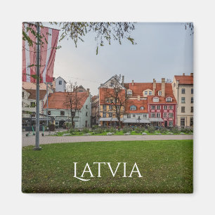 Oude stad Riga in het najaar Magneet