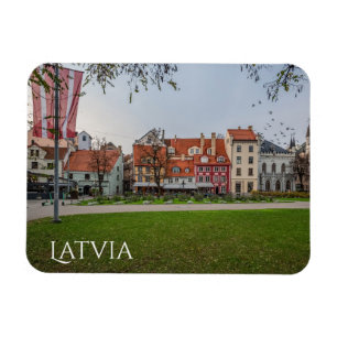 Oude stad Riga in het najaar Magneet