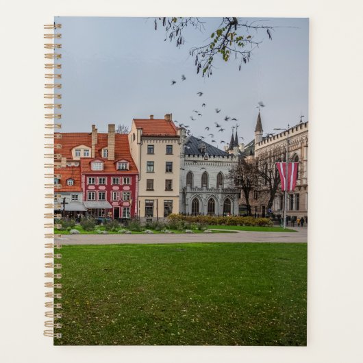 Oude stad Riga in het najaar Planner (Voorkant)