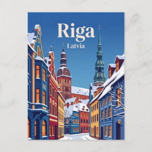 Oude Stad Riga Letland Briefkaart