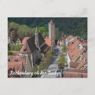 Oude stad Rothenburg ob der tauber Briefkaart