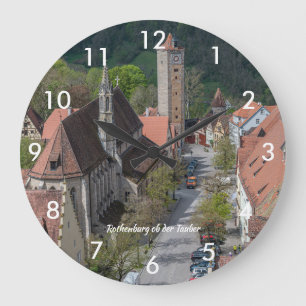 Oude stad Rothenburg ob der tauber Grote Klok