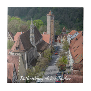 Oude stad Rothenburg ob der tauber Tegeltje
