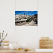Oude stad Sassi di Matera Poster (Keuken)