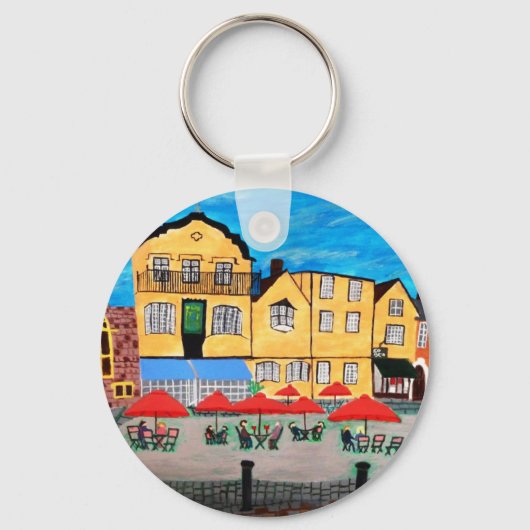 Oude stad sleutelhanger (Voorkant)
