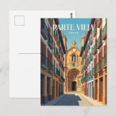 Oude Stad Spanje Briefkaart (Voorkant / Achterkant)