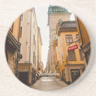 Oude Stad, Stockholm, Zweden Souvenir Zandsteen Onderzetter