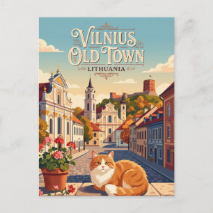 Oude Stad Vilnius Litouwen Briefkaart