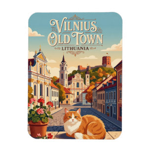Oude Stad Vilnius Litouwen Magneet