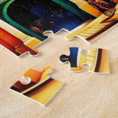 Oude Stad Vintage Legpuzzel (Zijkant)