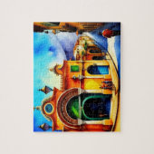 Oude Stad Vintage Legpuzzel (Verticaal)