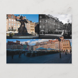 Oude stad Warschau Briefkaart