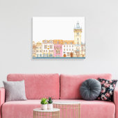Oude stadhuis. Prague Czech Canvas Afdruk (Insitu (Woonkamer))