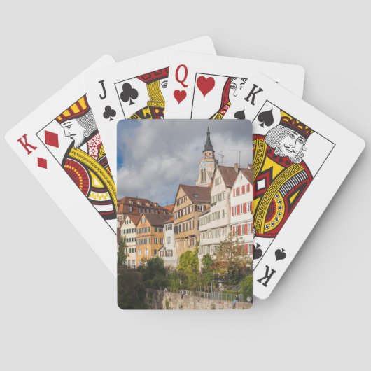 Oude stadsgebouwen | Duitsland Pokerkaarten (Achterkant)
