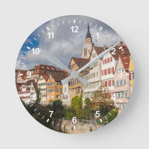 Oude stadsgebouwen Duitsland Ronde Klok