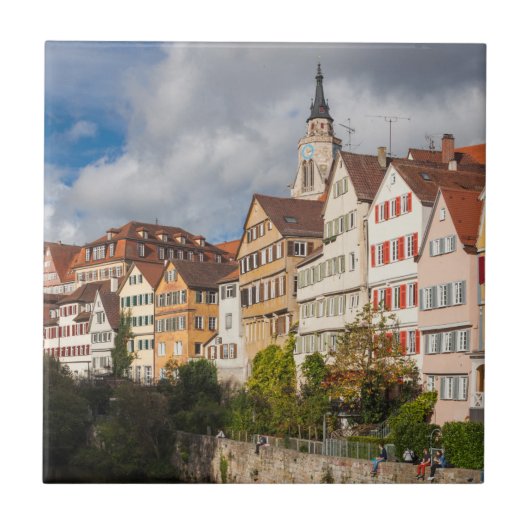 Oude stadsgebouwen | Duitsland Tegeltje (Voorkant)