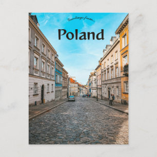 Oude Stadsmarkt Warschau Polen Briefkaart