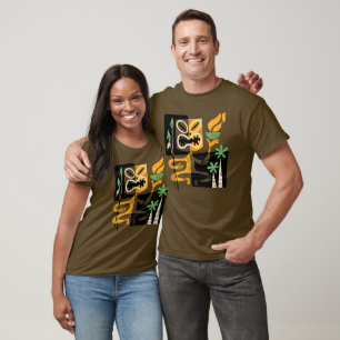 Oude Stamrituelen: Man met Vuur en Speren T-shirt