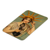 Oude Standbeeld van de Vrijheid, WWI-patriottische Magneet (Linkerzijde)