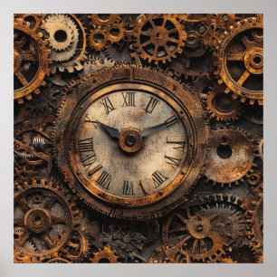 Oude Steampunk Poster