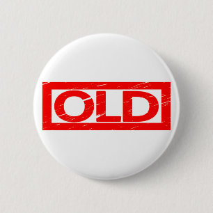 Oude stempel ronde button 5,7 cm