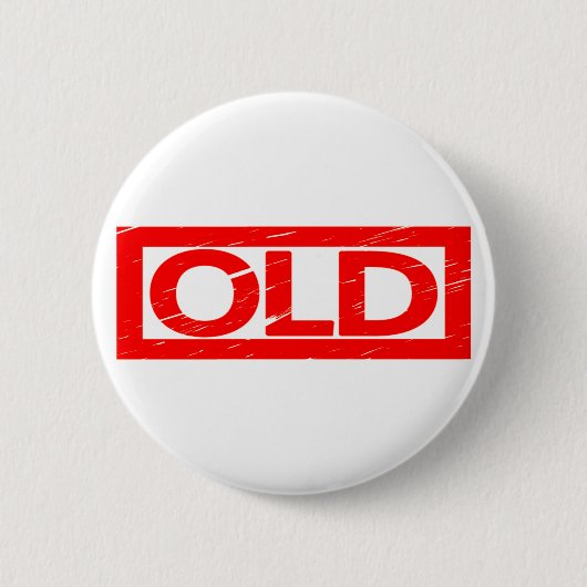 Oude stempel ronde button 5,7 cm (Voorkant)
