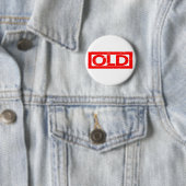 Oude stempel ronde button 5,7 cm (In situ)