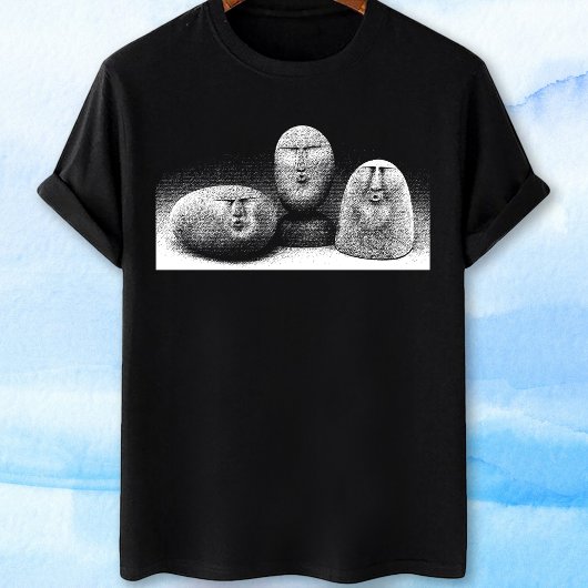 Oude stenen meme t-shirt