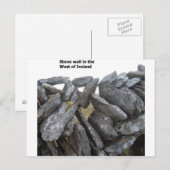 Oude stenen muren in Ierland Briefkaart (Voorkant / Achterkant)