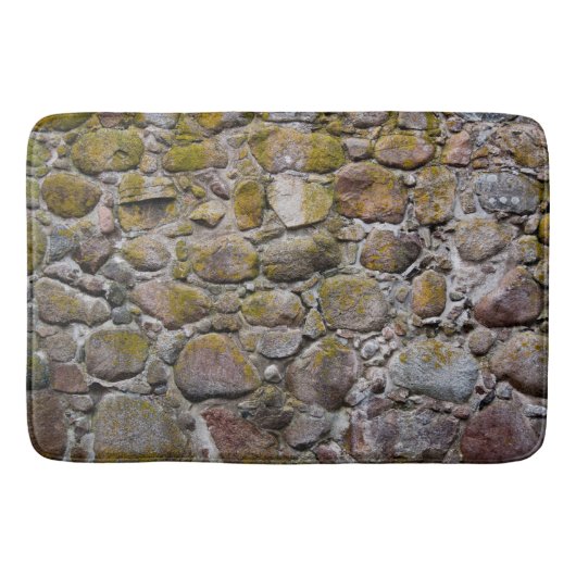 Oude stenen muur badmat (Voorkant)