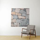 Oude stenen muur van het oude kasteel. abstract, o wandkleed (In situ)