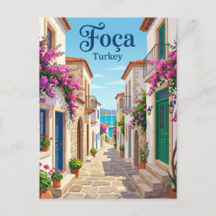 Oude Stenen Steeg, Foça Turkije Briefkaart