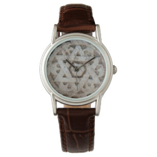 Oude Ster van David snijwerk, Israël Horloge