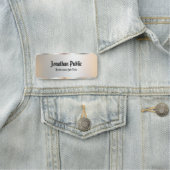 Oude Stijl Calligraded de Zilverblik van de Tekst  Naamplaatje (In situ)