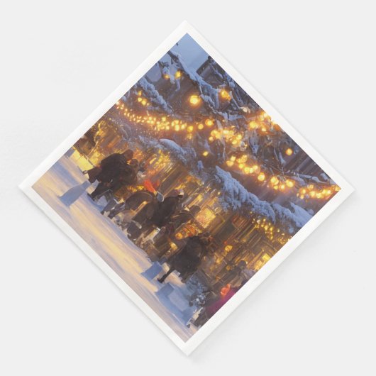 Oude Stijl Kerstmis Servet (Hoek)