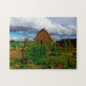 Oude stijl Land Barn Wyoming. Legpuzzel (Horizontaal)