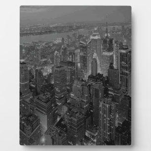  oude stijl New York City Script Fotoplaat