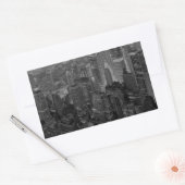 oude stijl New York City Script Rechthoekige Sticker (Envelop)