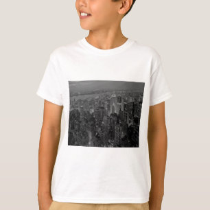 oude stijl New York City Script T-shirt