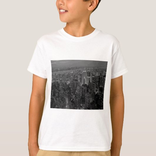  oude stijl New York City Script T-shirt (Voorkant)