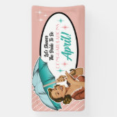 Oude stijl paraplu bruidsdouche feest banner (Verticaal)